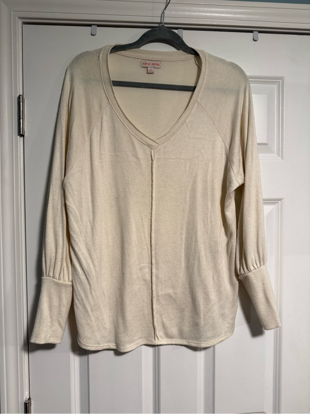 10 Items for $20: Knox Rose Cream V-Neck Long Sleeve Sweater